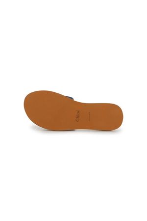 Blue leather flip-flops CHLOE' KIDS | C20507859